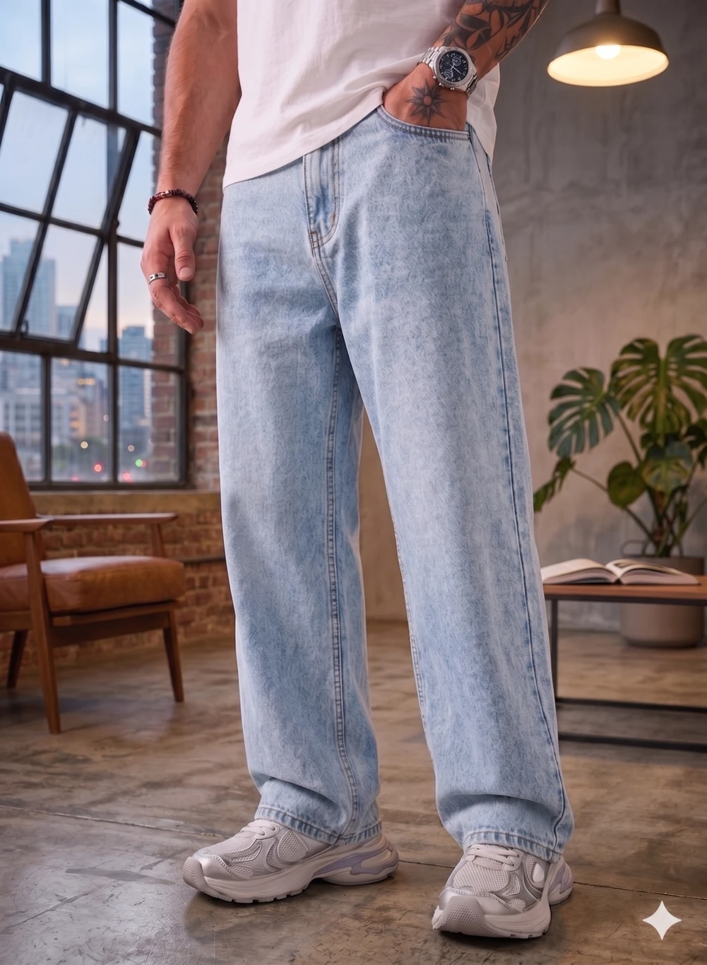 Blue Regular Fit Jeans